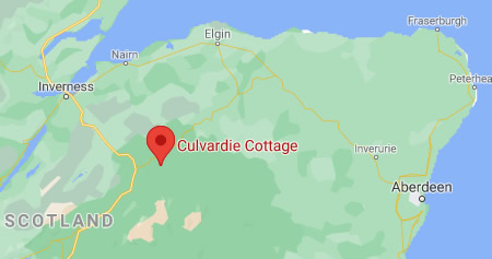 Culvardie Cottage Location Map